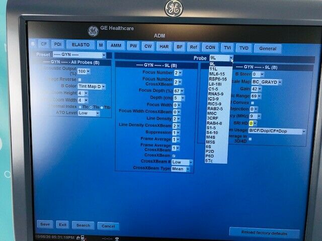 GE HEALTHCARE LOGIQ E9 BT2011 R2.1.3 ULTRASOUND SYSTEM 5390139 (U1011) DIAGNOSTIC ULTRASOUND MACHINES FOR SALE
