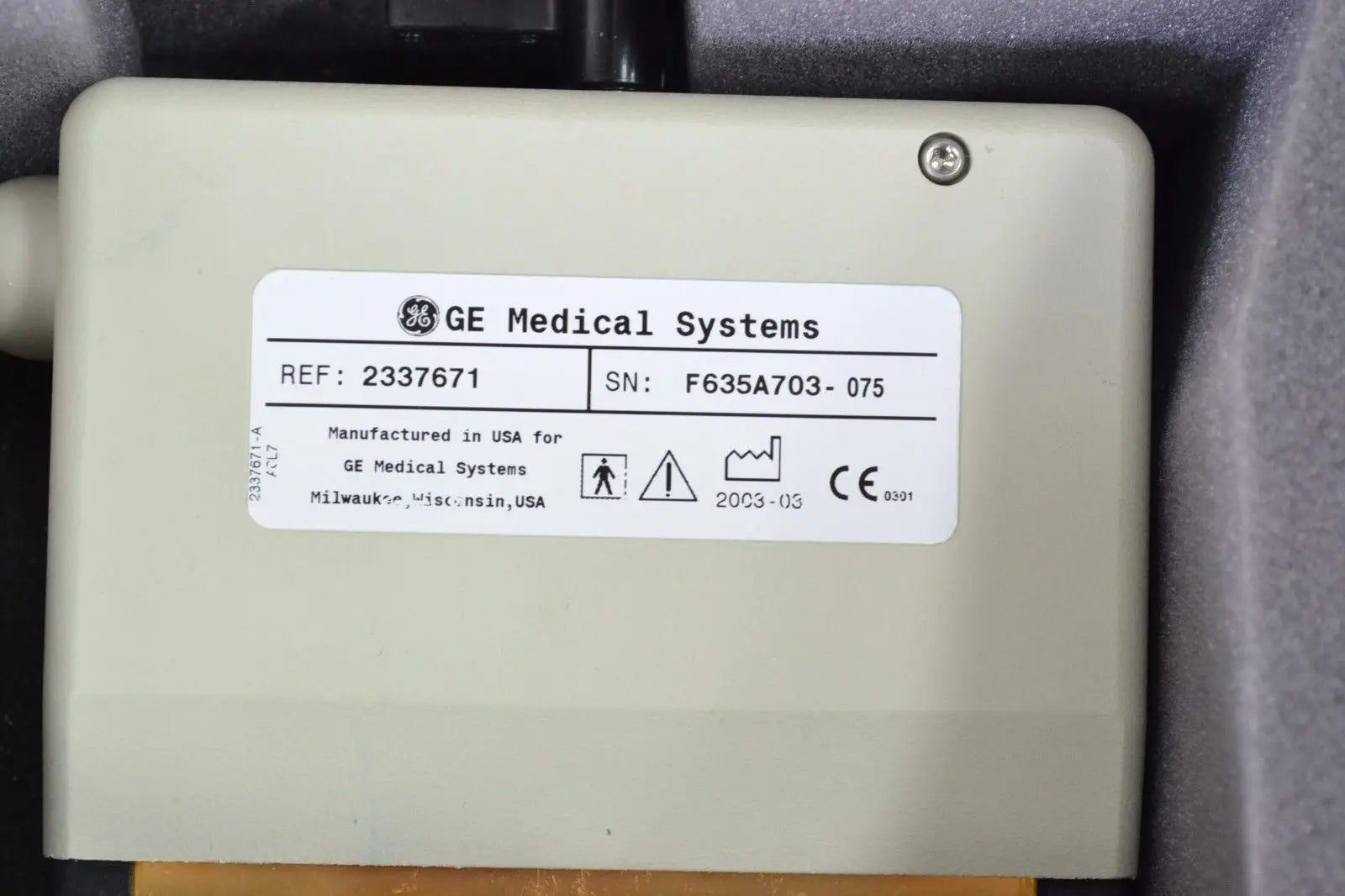 GE AC-L7 Ultrasound Transducer Probe REF 2337671 (11743 B31) DIAGNOSTIC ULTRASOUND MACHINES FOR SALE