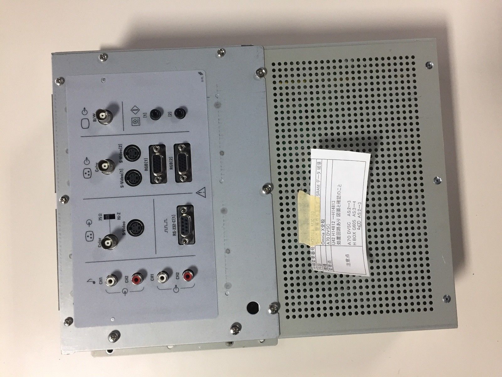 07485027 REAR I/O ASSEMBLY FOR SIEMENS ACUSON CV70 ULTRASOUND DIAGNOSTIC ULTRASOUND MACHINES FOR SALE