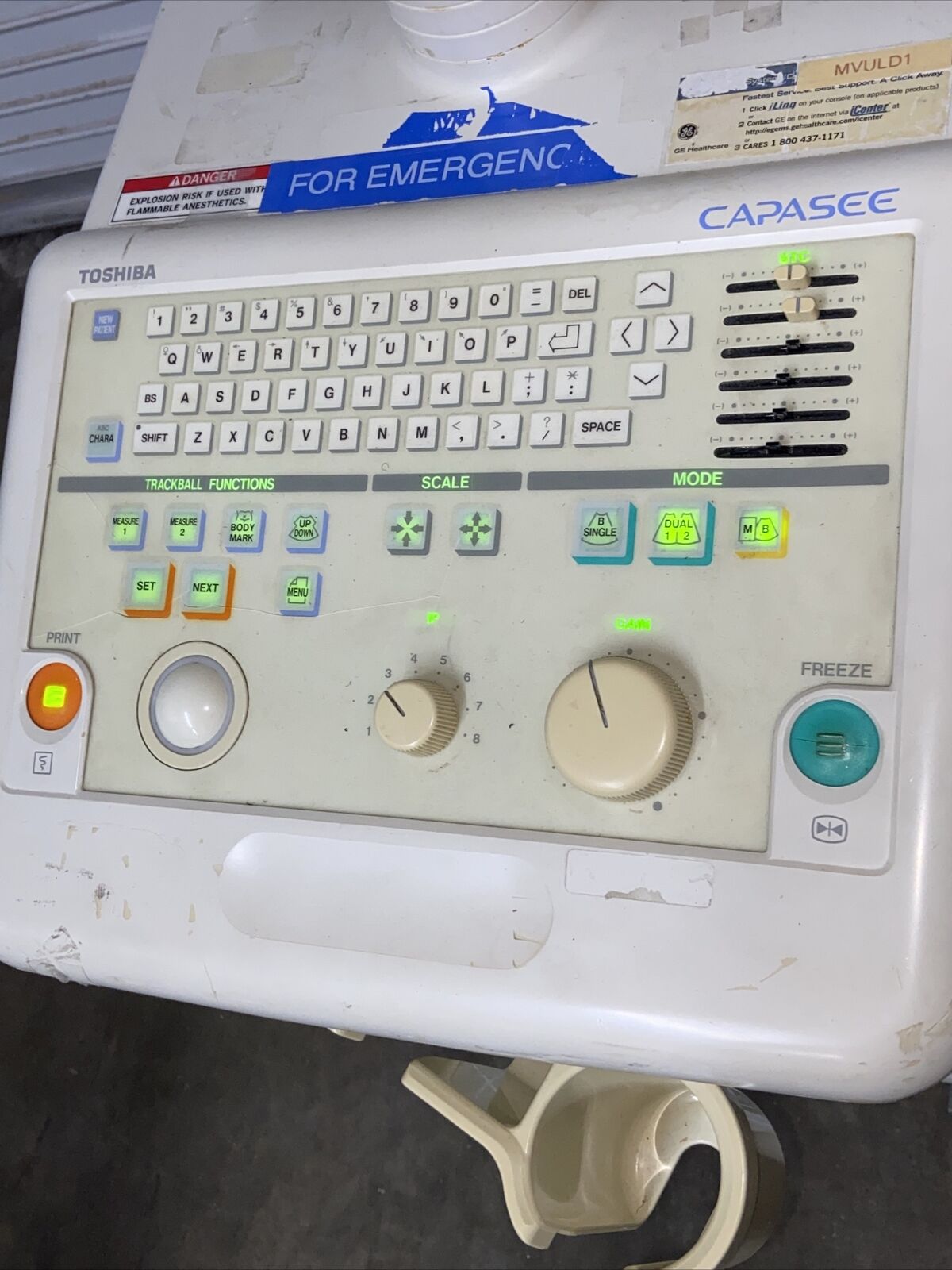 Toshiba Capasee Medical Diagnostic Ultrasound System Version 2.12  DIAGNOSTIC ULTRASOUND MACHINES FOR SALE