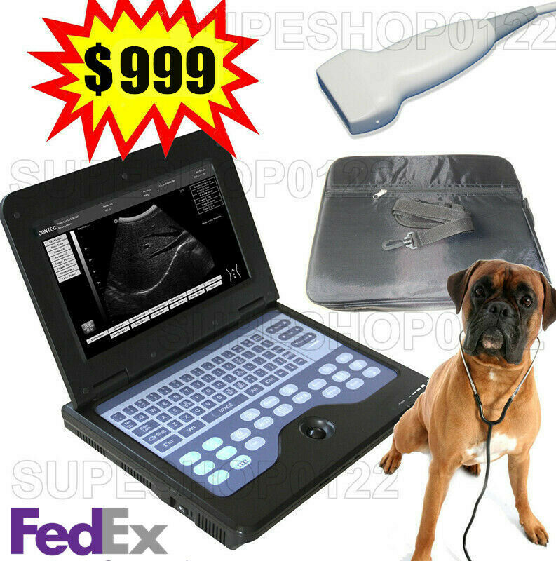 VET Veterinary Animal Laptop Ultrasound Scanner Machine 7.5mhz linear probe+Bag 658126627955 DIAGNOSTIC ULTRASOUND MACHINES FOR SALE