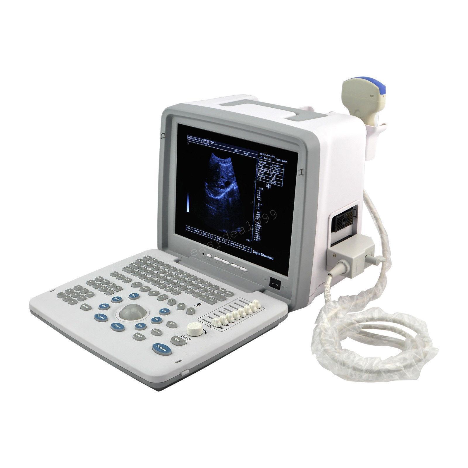 Digital Portable Ultrasound Scanner Machine Convex Linear Transvaginal 3 Probes* DIAGNOSTIC ULTRASOUND MACHINES FOR SALE