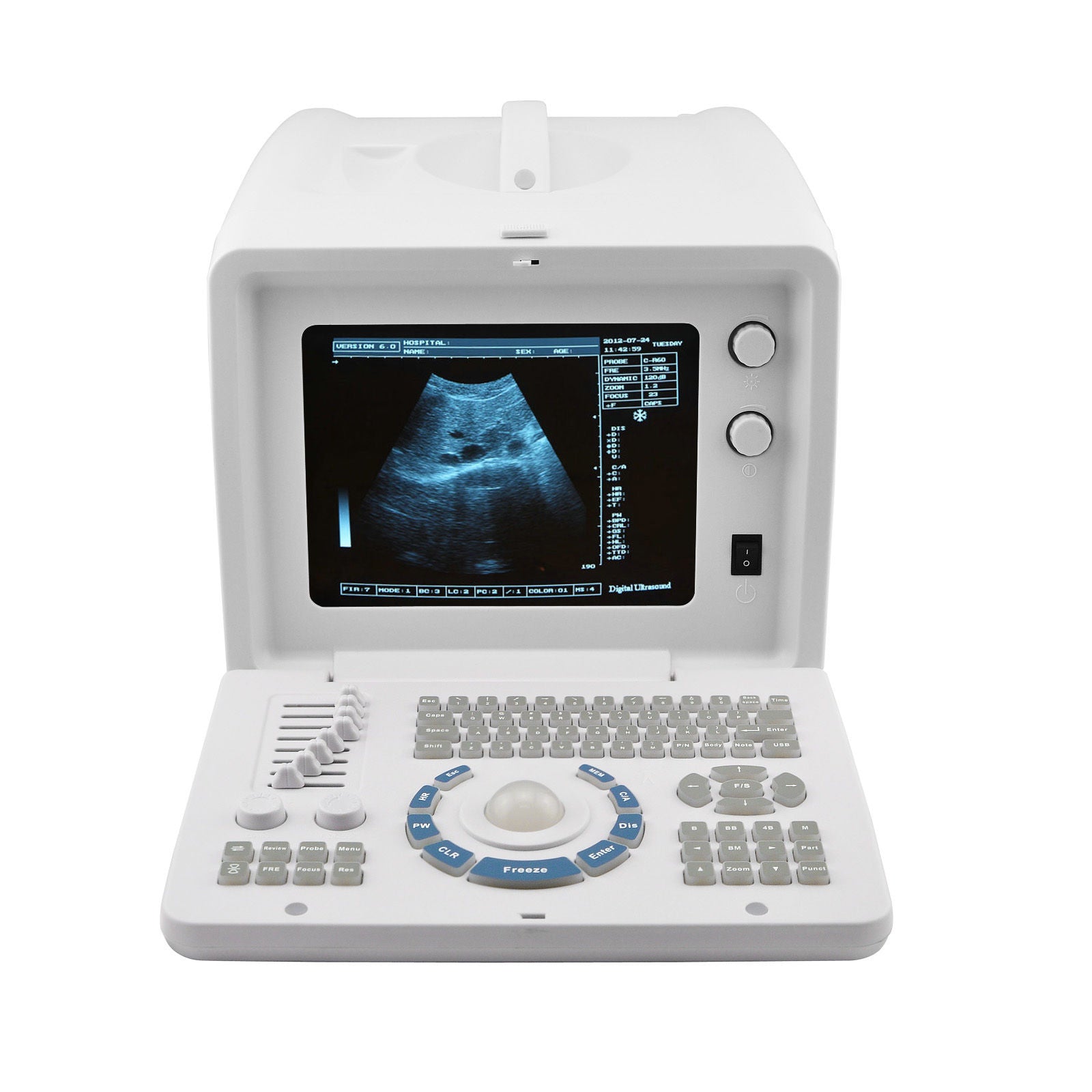 LCD Digital Ultrasound Scanner Scan with 6.5MHz Transvaginal Probe Medical Tool DIAGNOSTIC ULTRASOUND MACHINES FOR SALE
