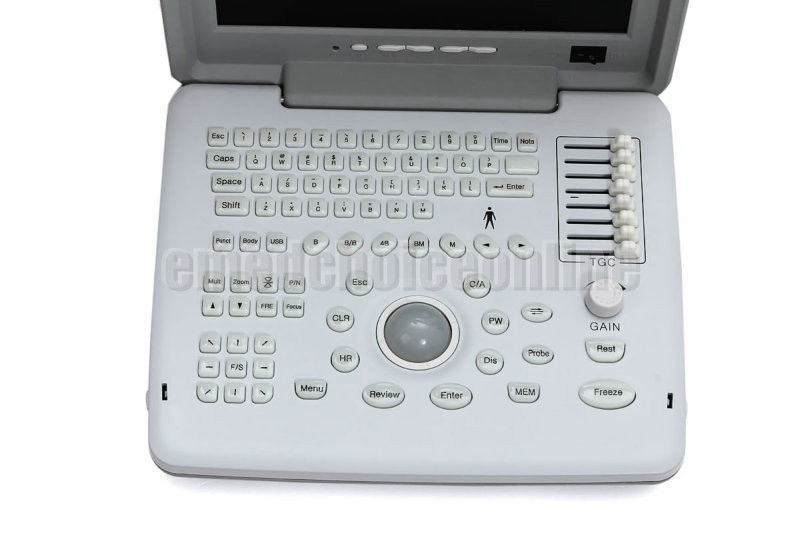 Portable Ultrasound Machine Scanner System 80R60 Convex linear probes / Optional DIAGNOSTIC ULTRASOUND MACHINES FOR SALE