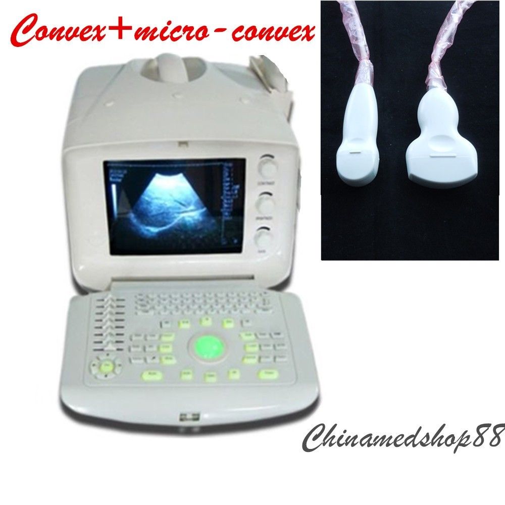 Digital Portable Ultrasound Scanner Machine with Convex +Micro-convex probe 3D DIAGNOSTIC ULTRASOUND MACHINES FOR SALE