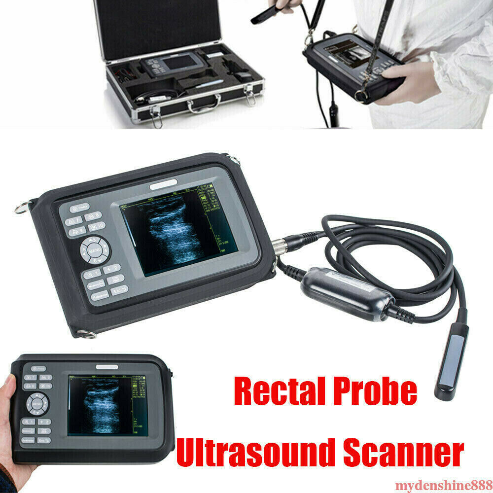 Portable Animal Veterinary Ultrasound Scanner System Machine Rectal Probe +Case DIAGNOSTIC ULTRASOUND MACHINES FOR SALE