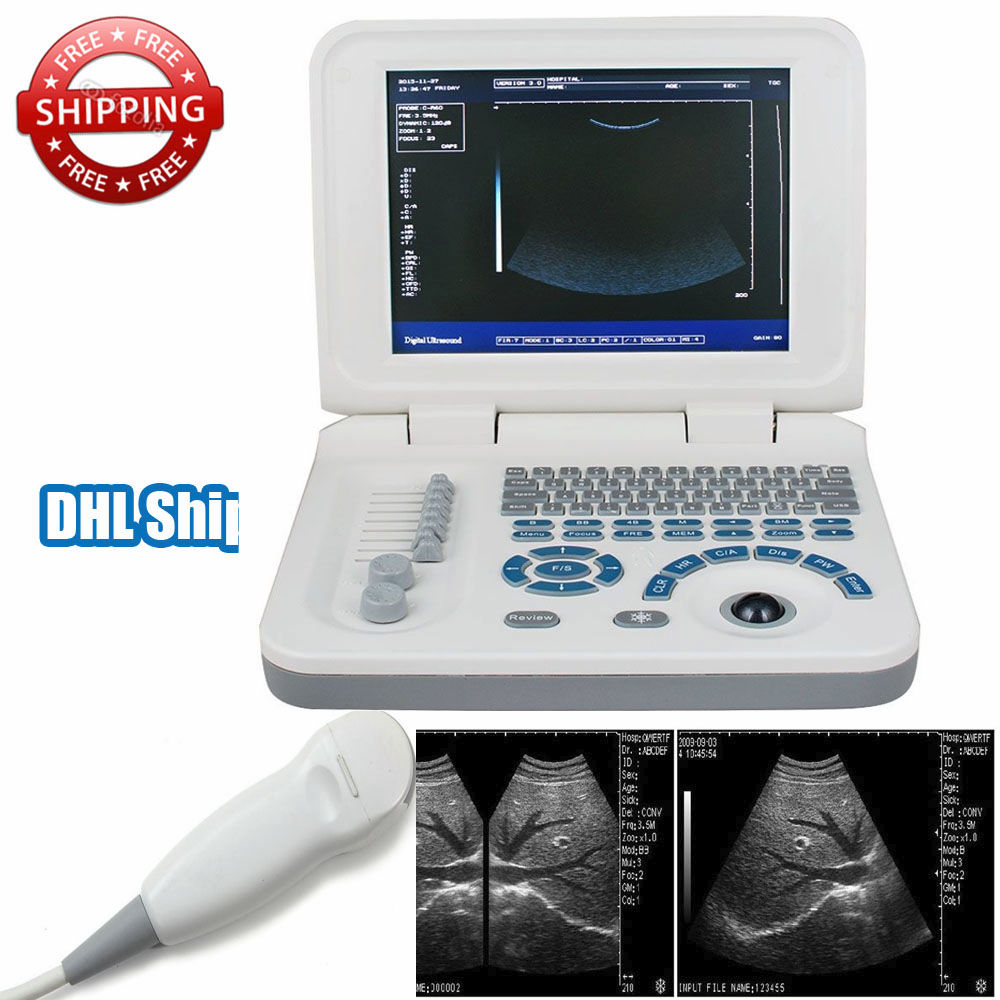 LCD Digital Ultrasound Scanner Monitor Device +Micro-convex  Array probe + Bag 190891494238 DIAGNOSTIC ULTRASOUND MACHINES FOR SALE